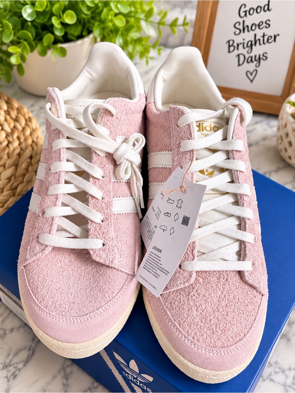 Adidas Originals Jabbar Lo Pink Suede Sneakers Men’s 11.5 Women’s 12.5 NWT